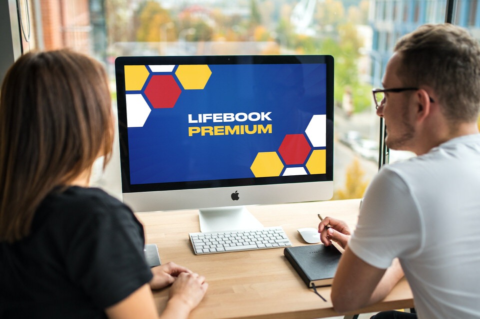 Lifebook Premium Desktopseite